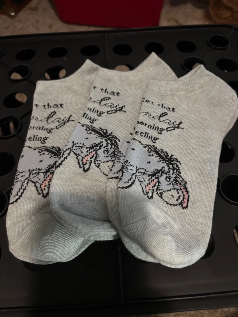 Disney Eeyore socks x 3